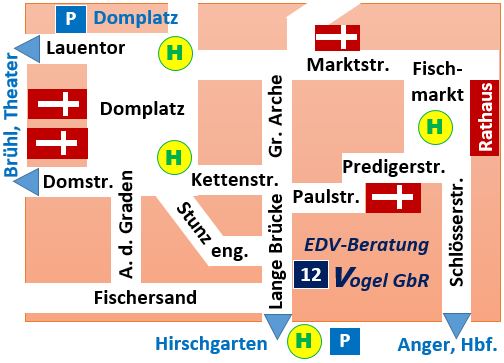 Lageplan Haus Lange Brücke 12